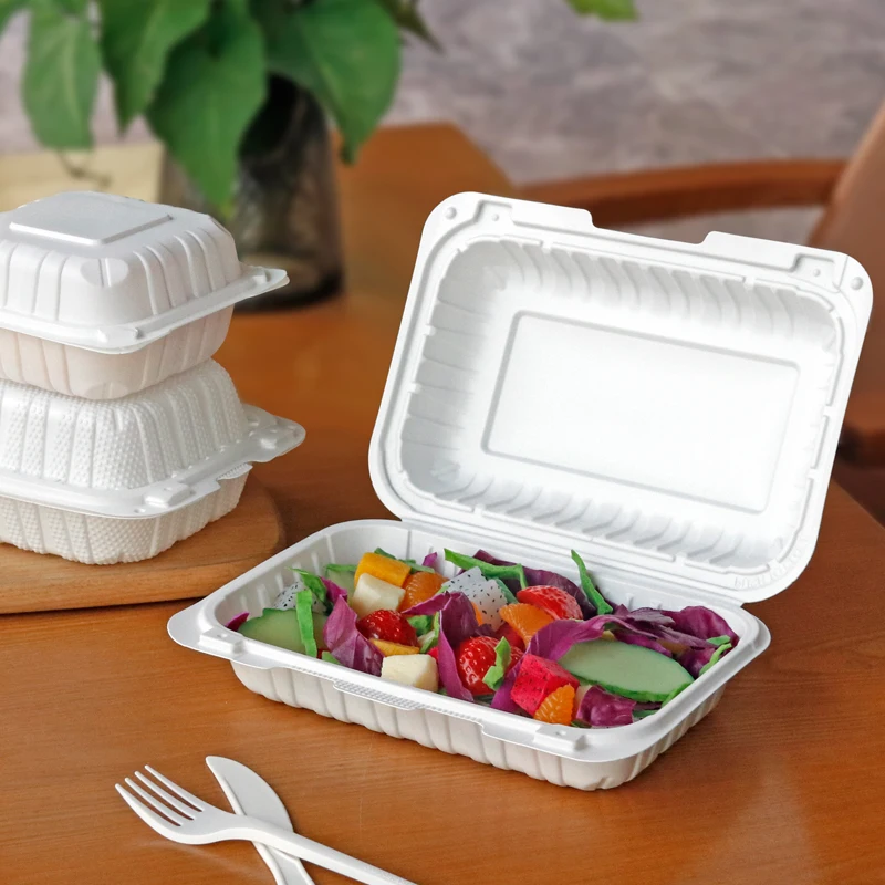 7x7 1 Compartment Clamshell Togo Box For Steaktakeaway Packing