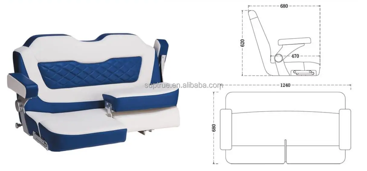 Marine Yacht Boat Lounge Marine Accessories Two Person Furniture Bench