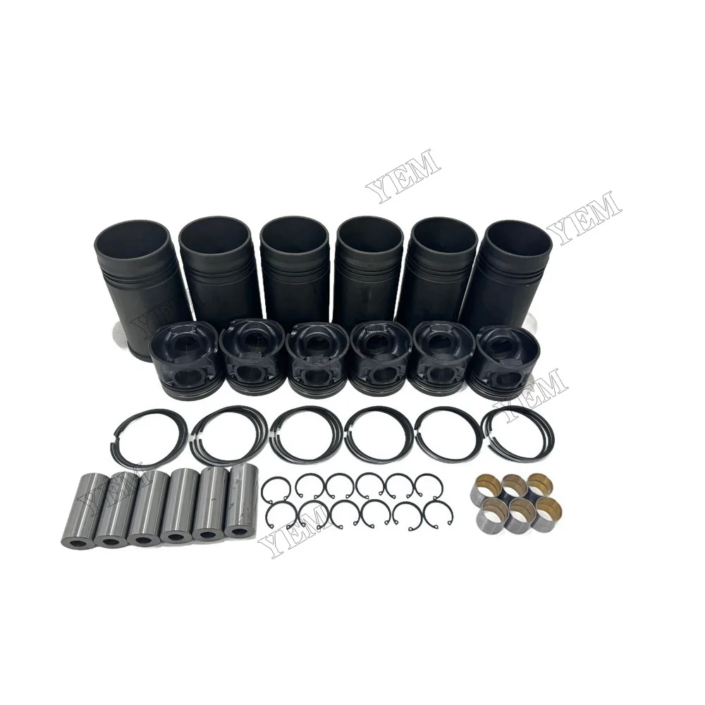 Cylinder Liner Kit Suitable for Komatsu 6D140s Engine Replacement Parts 6