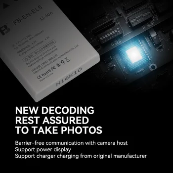 FB EN-EL5 Tech Ion Battery 1050mah 3.7V  Rechargeable Digital Camera Battery for nikon Coolpix P90 P100 P500 P510 P520 EN-EL5 detail image