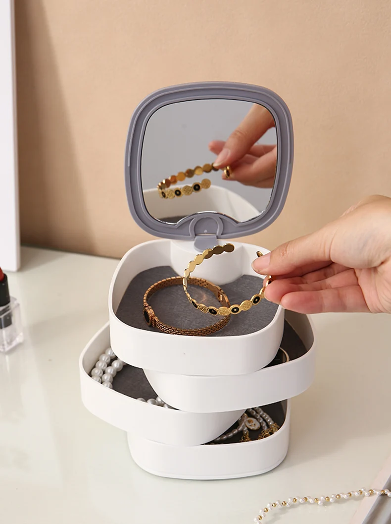 Wholesale 360 Degree Rotating Jewelry Box Organizer