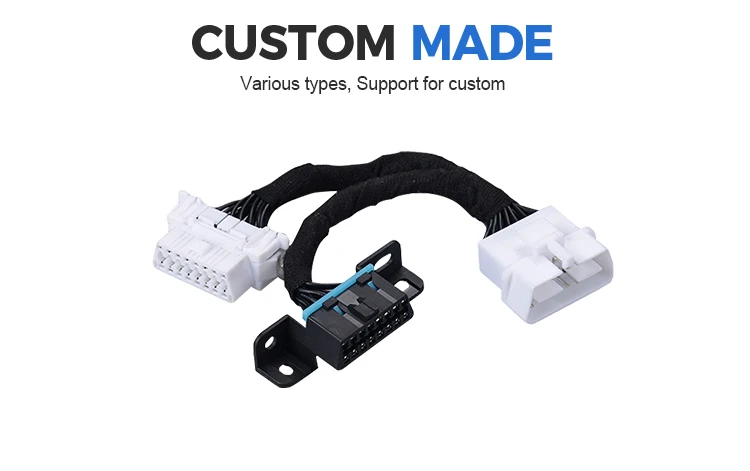 16Pin Male To Female With Molex 10P Houslng OBD OBDII 16 Pin OBD2 Y Cable For OBD2 Diagnostic Scanner Fault Code Reader manufacture