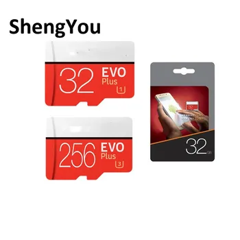 2020 Wholesale Evo Plus Class 10 Memory Cards 32GB 64GB 128GB 256GB Micro TF SD Card with Free Adapter for Samsung