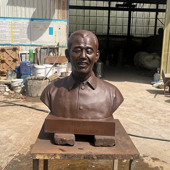 Customized High-end Bronze Bust for Home Decoration and Commemorative Portrait Sculpture