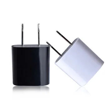 Portable mobile phone Cube usb smallest US EU plug home 5W travel wall charger for iPhone block adapter 5v 1a usb Fast charger
