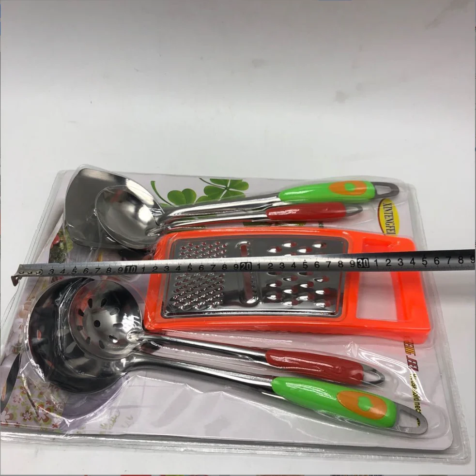 Хит продаж бытовая многофункциональная кухонная продукция строгальный станок для дыни набор из пяти ложек лопатка