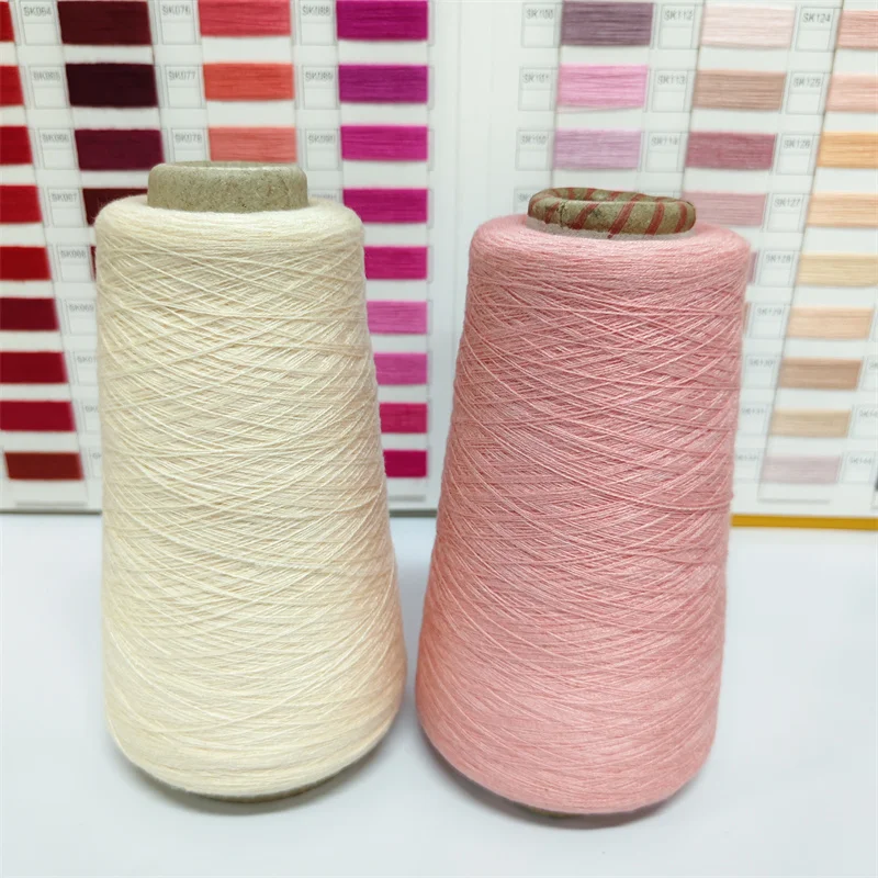 Factory Supply Custom Dyed Raw White Core-Spun Yarns 28% PPT 15% Viscose 57% Polyester Core Spun Yarn manufacture