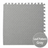 Patrón de hojas gris