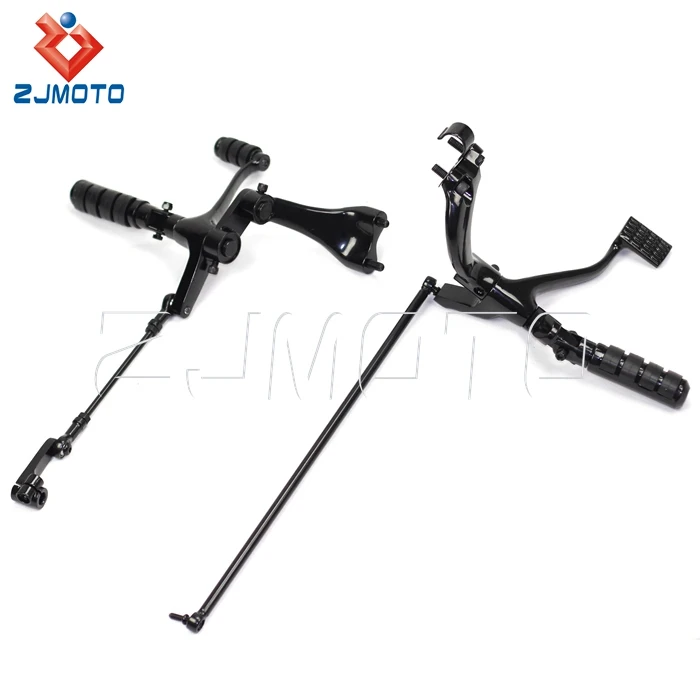 2" Extended Length Sportster Forward Control Foot Pegs For Harley Sportster Xl 883 1200 Iron