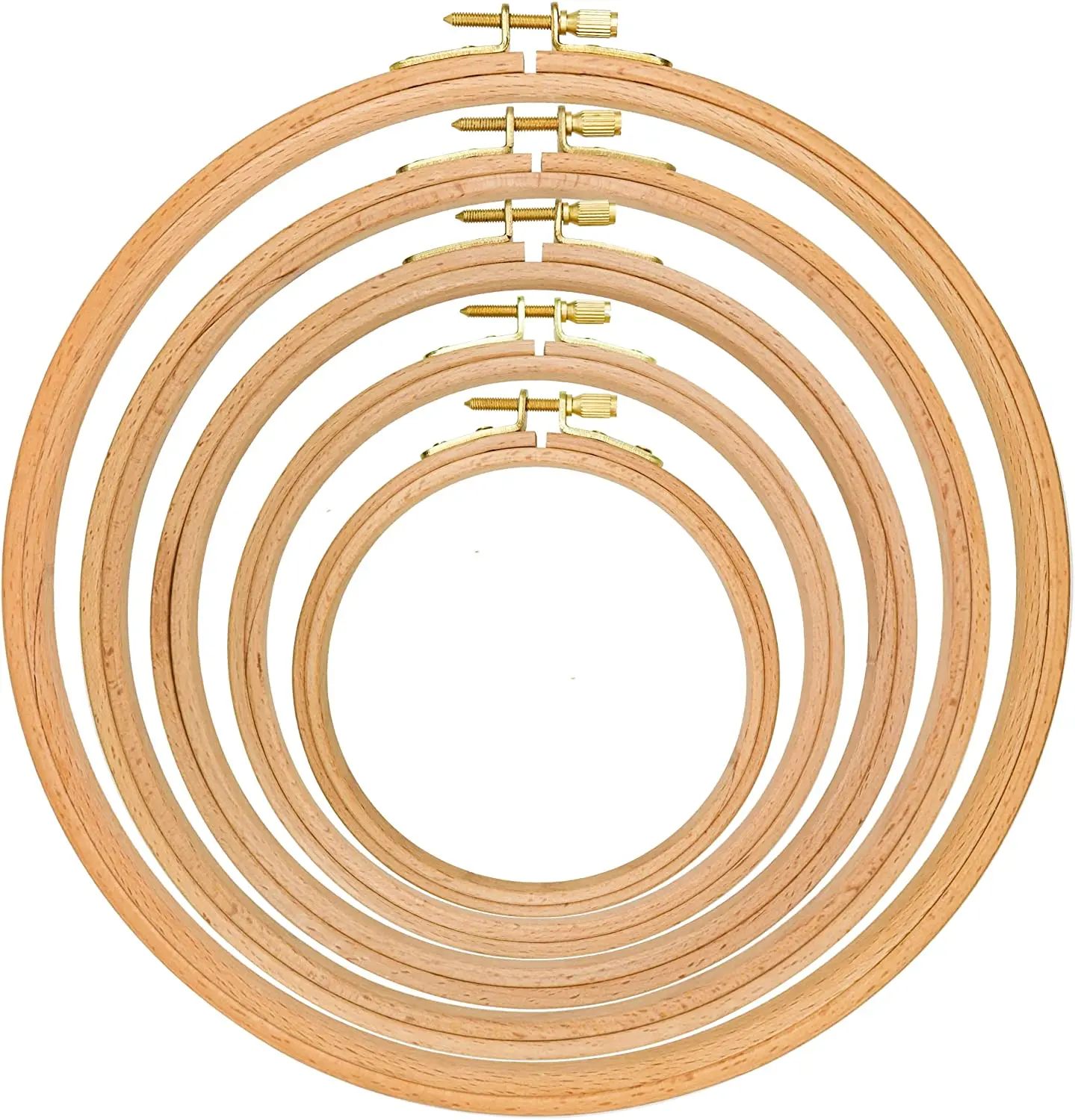 Embroidery Frame Needlework Tools Wooden Round Circle Hoop Ring for Embroidery Cross Stitch Stand