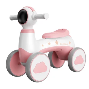 Outdoor Kids 4-Wheel Balance Push Bike Cheap Plastic Car for 2-4 Year Old Children Ride Power PC Material