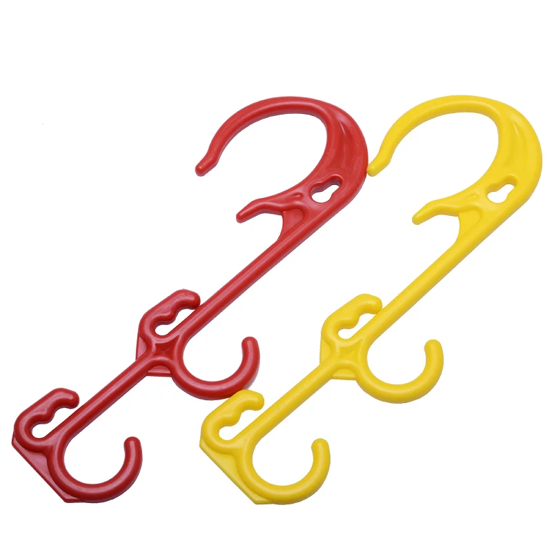 Multi-function Yellow Plastic Coated Insulated Cable Hook