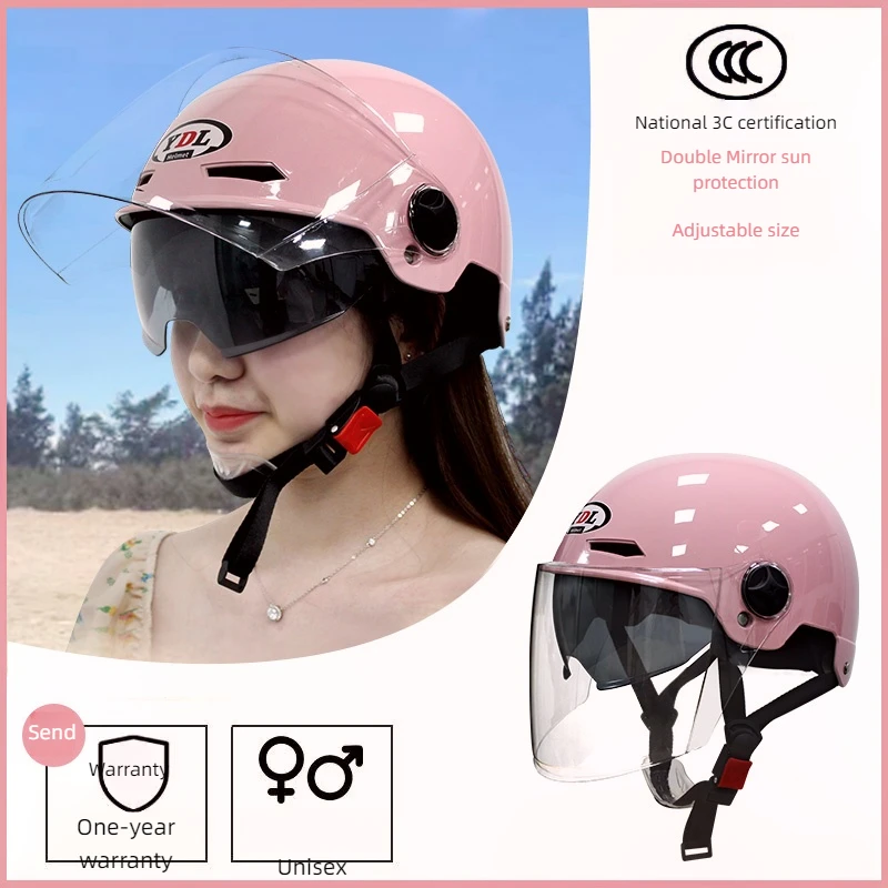 Motorcycle Helmet for Both Men and Women Summer Motorcycle Helmet Light Four Seasons Universal