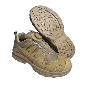 Low-top Nubuck Leather Outdoor Shoes EVA+Rubber Sole Lightweight Anti slip Hiking Shoes Men's Trail Shoes with Knob Can OEM/ODM
