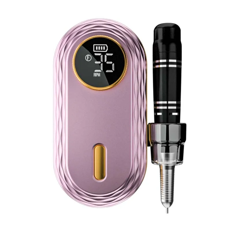 Portable Wireless Rechargeable Manicure Machine Micro Electric Grinder for Professional Nail Salons Plastic Nail Drill