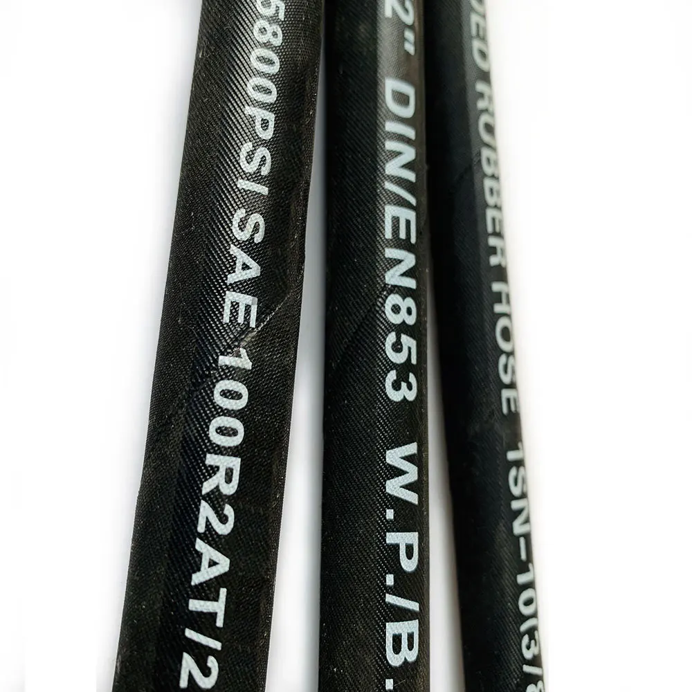 SAE 100 R1 EN 853 1SN Hydraulic Rubber Hose 1/4 5/16 3/8 Inch 3270 PSI High Pressure Flexible One Wire Braid Oil Fuel Tube Pipe