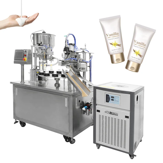 High Speed Soft Alu Plastic Tube Auto Lotion Cream Full Automatic Tube Sealing Machine For Aluminum Tubes