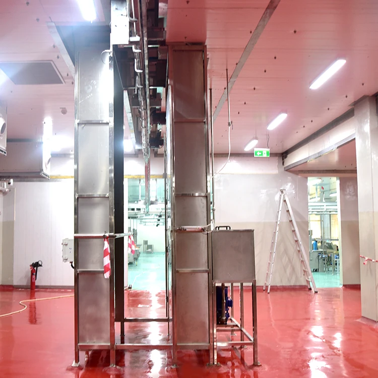 Large cattle slaughterhouse beef processing plant