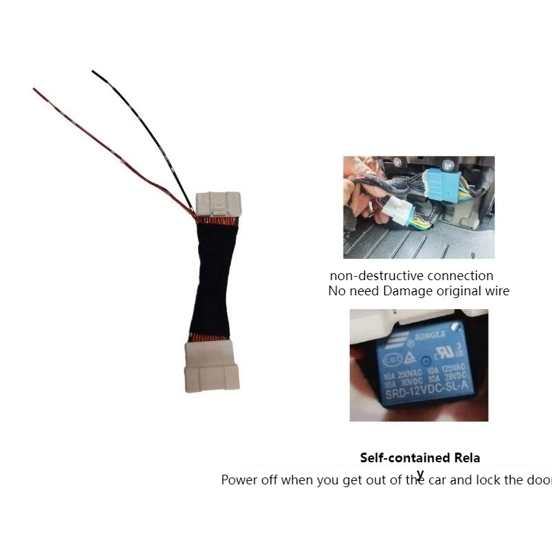 Tesla Model 3 Y Retrofit Non Destructive Wire Harness Cable for Power Supply With Relay Transformer