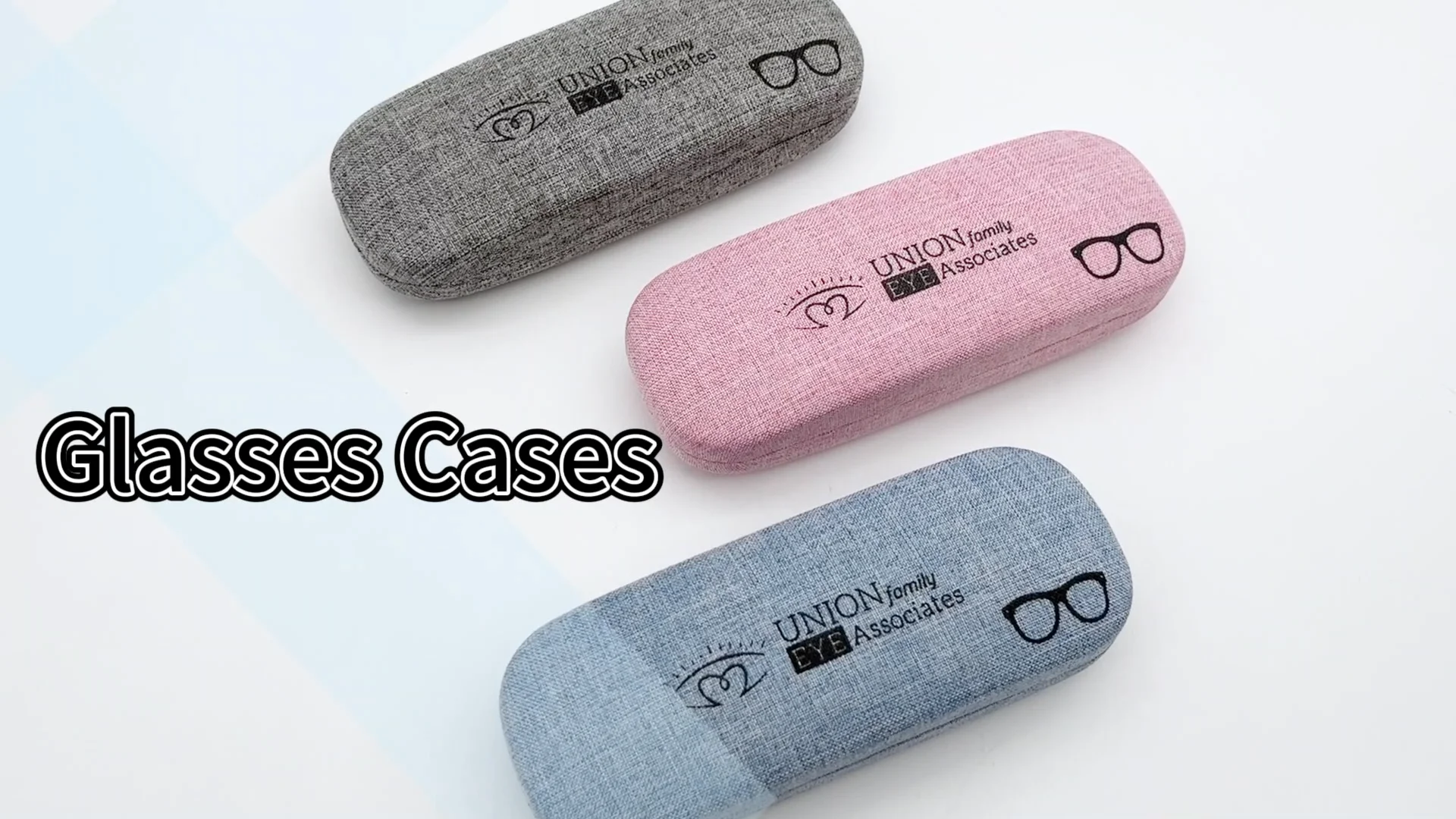 Wholesale Luxury Linen Spectacle Hard Reading Glasses Cases Linen