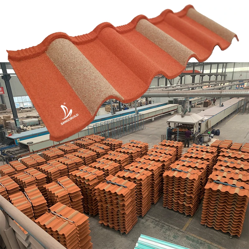 Build Material Roman Roof Shingle Stone Coated Galvan Roof Sheet Roof Slate Tile Supplier