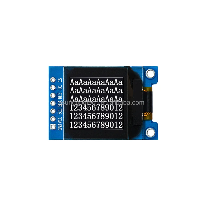 0.96 Inch OLED Display Module - 96x96 SSD1317 Square Screen, SPI Interface, For DIY Electronics & Projects