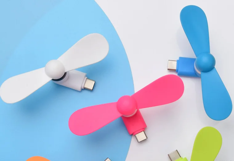 Портативный мини-вентилятор охлаждения для мобильного телефона с разъемом Type-C, беззвучный вентилятор, гаджет для Android Gag, игрушки, летние охлаждающие гаджеты