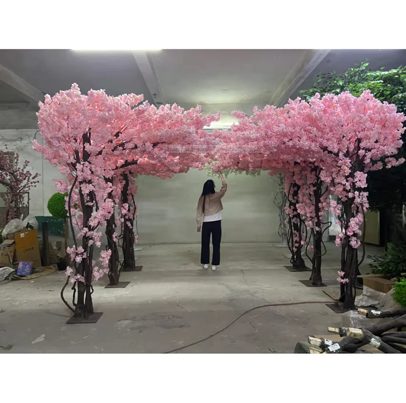 Fzs2204213 High Quality Pink Artificial Tree Wedding Decoration Road