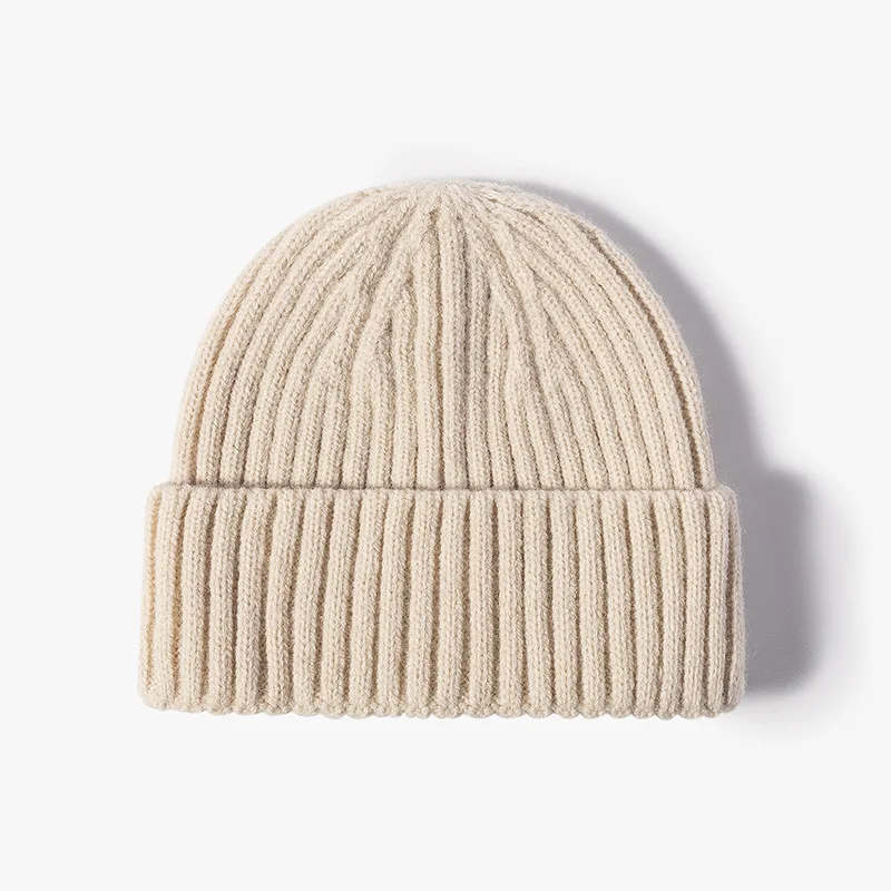 Solid Color Outdoor Warm Customize Winter Hats Skull Caps For Men Women ...