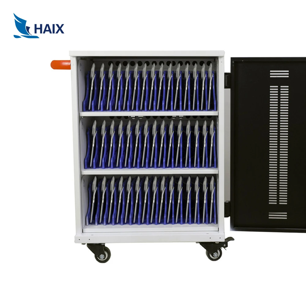 Haix 30 PCs Devices Tablet Charging Station Locker ipad Charging Cart Trolley for Schools
