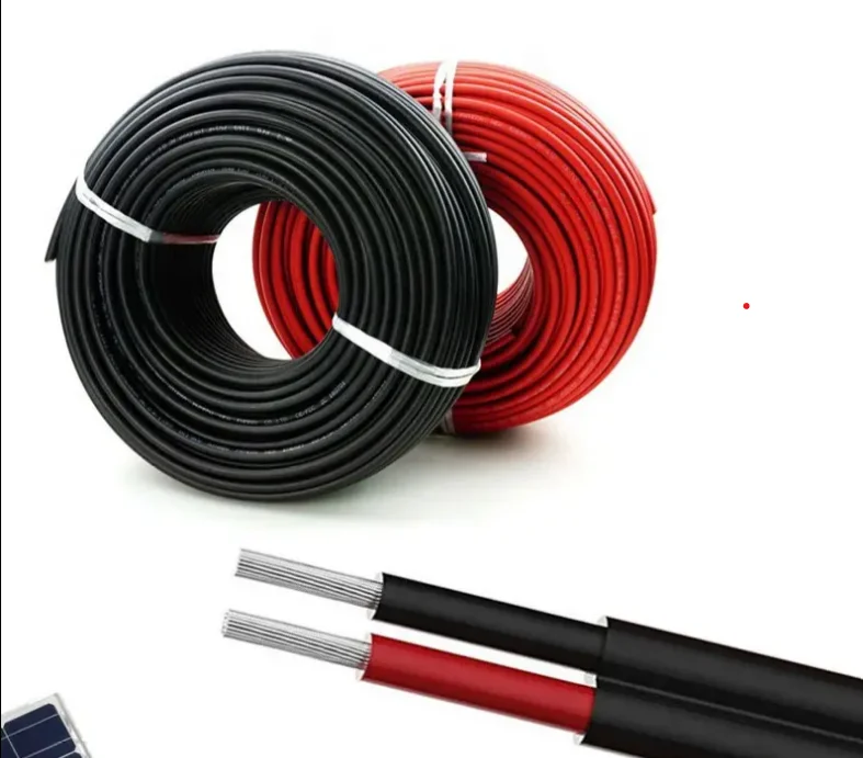 DC PV1-F Solar Cable 4mm2 Red & Black Tinned Copper XLPE Insulated  Wire for Solar energy Panels Electrical Wires