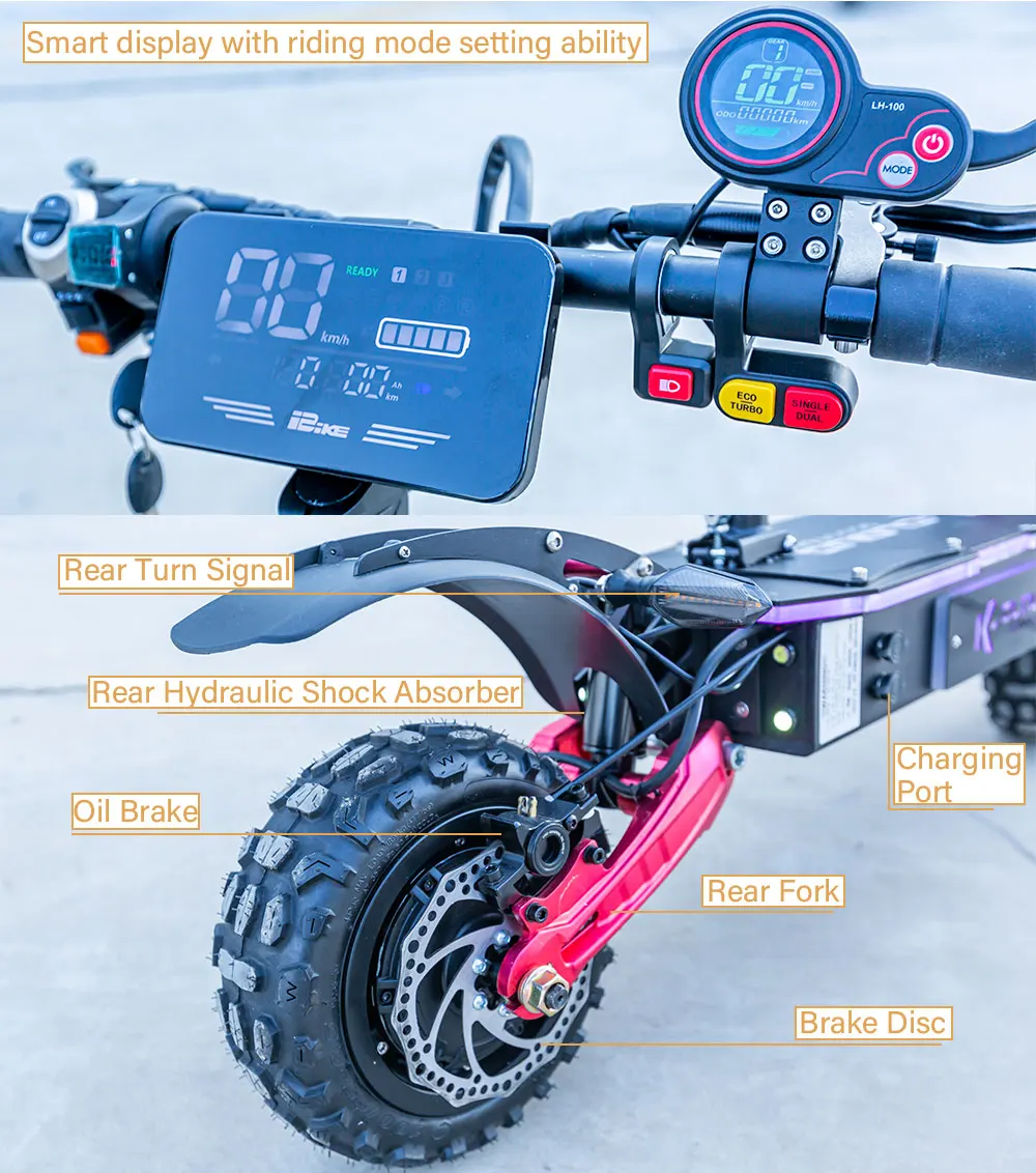 Factory Price Usa Eu Warehouse 6000w 5600w Aluminum Alloy 60v Electric