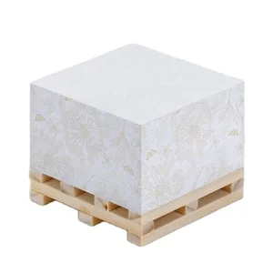 Customizable Wooden Pallet Memo Pad Cube Personalized Square Self-Adhesive Sticky Notes Post Sticky Notes for Better Visibility