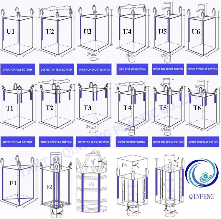 1 Cubic Meter One Tonner Single Loop One Handle Jumbo Bulk  FIBC Big Bag Widely Used Bulk Bag Lifter