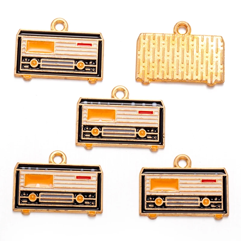 10 Styles Enamel Musical Note Charms Guitar Keyboard Instruments Pendants for Earrings Necklace DIY Jewelry Making W347