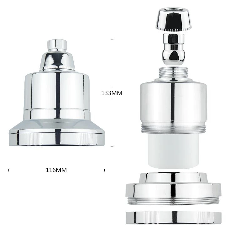 Large Flow Shower Filter Chlorine with Cartridge Softened Shower Water Filter Filtered Shower Head
