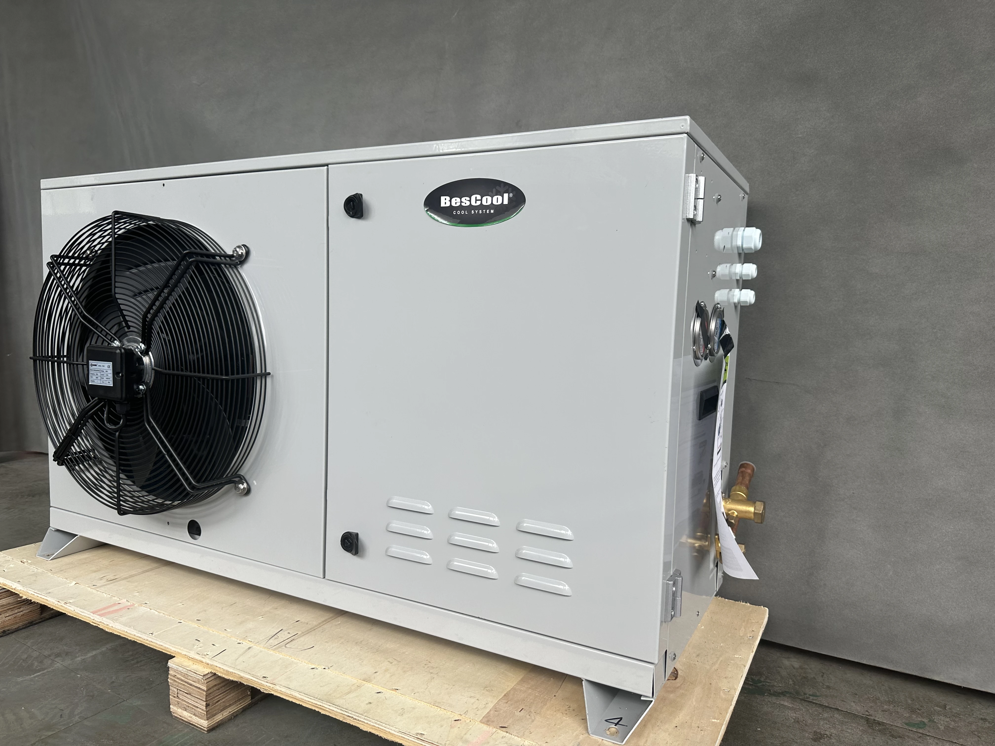 Bescool New Type Condensing Unit Using Cold Rolled Sheet Box Type Hermeticor Compressor Outdoor Cooling Chiller Freezer Unit