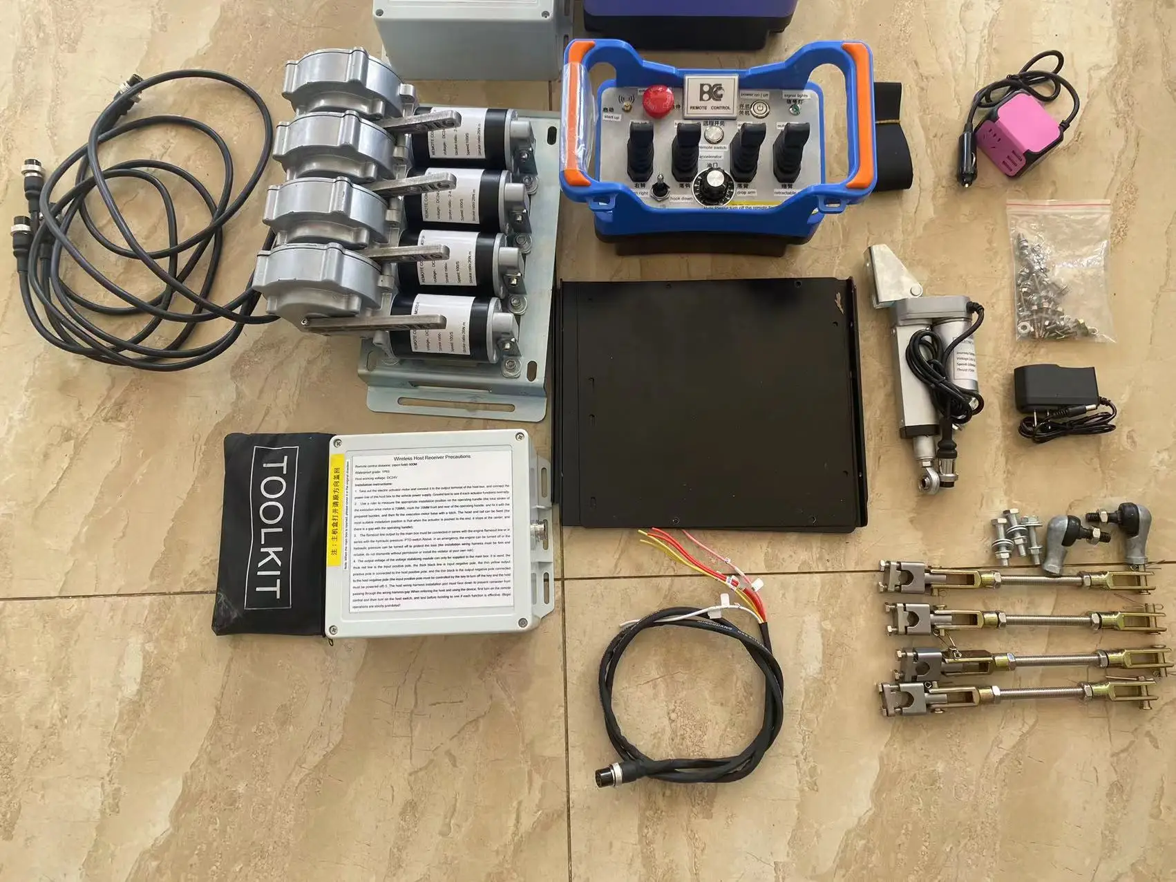Joystick 6 Position Radio Remote Control Hydraulics Proportional Remote Control Crane Joystick 5 Way Remote Haydrolik 12v 24v