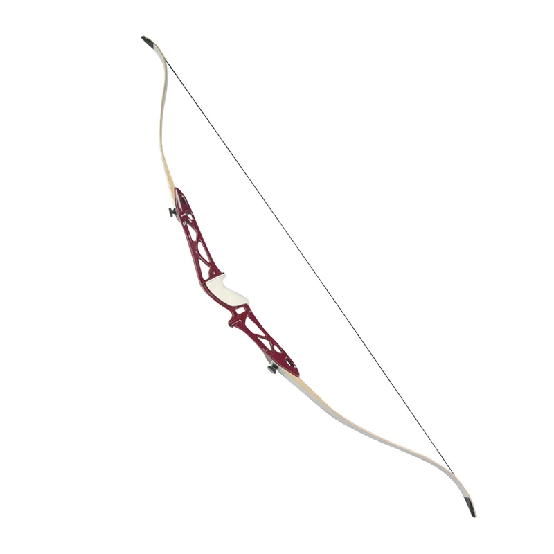 Arc recourbé de 167/172/178 cm, 8,2 à 20 kg ILF – Élévateur d'arc et membres en aluminium pour compétition athlétique (172,7 cm/14,5 kg, rouge