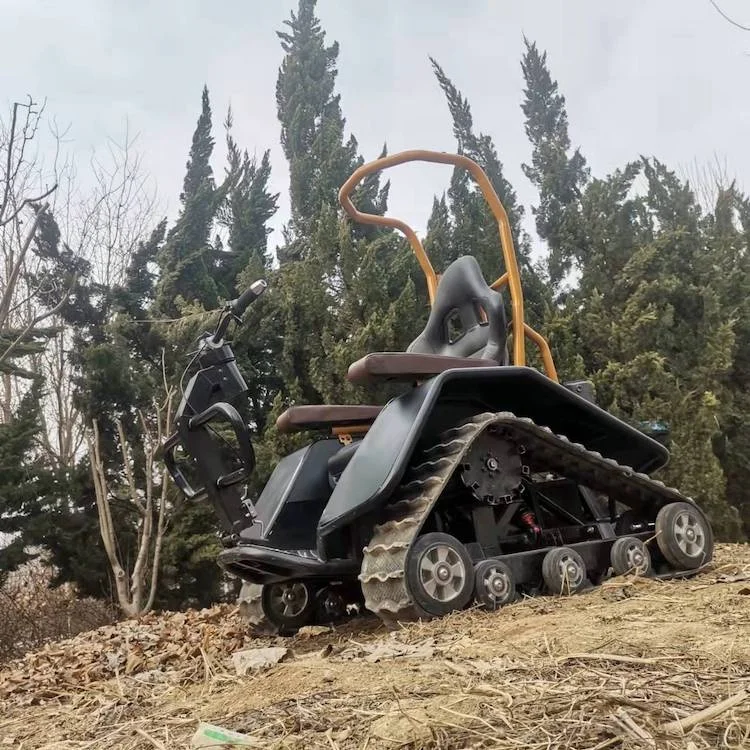 off Road Rubber Tracked Wheelchair with Remote Control Motor Power Atv Utv Rubber Crawler Triangle System