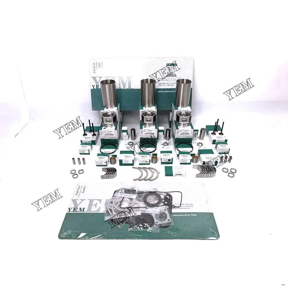 3T84 Engine Rebuild Kit With Piston Ring Bearing Valves Gaskets for Yanmar Engine