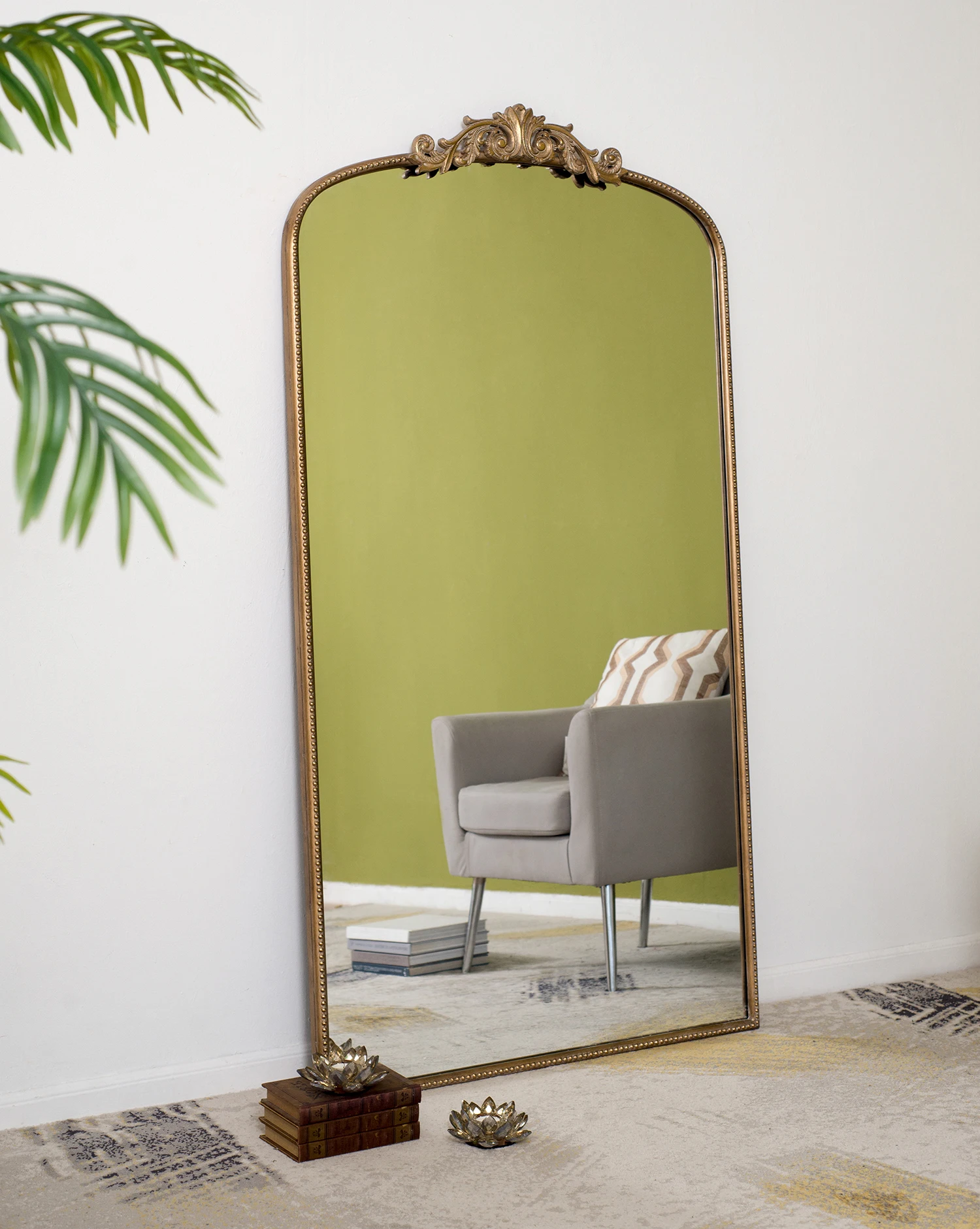 Premium Quality 36x66" Gold Mirror 1ea/ctn For Home And Office