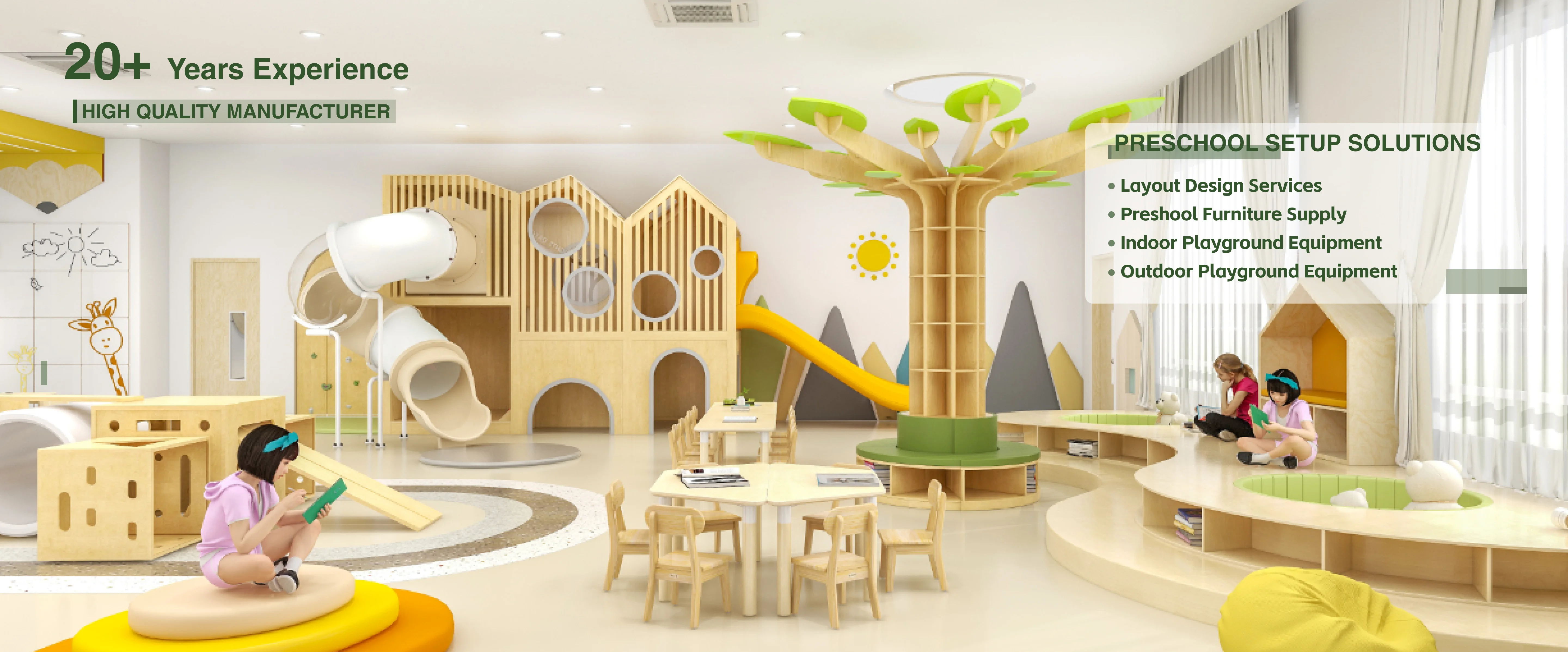 Kindergarten Classroom Design With Kids Furniture Sets And Daycare