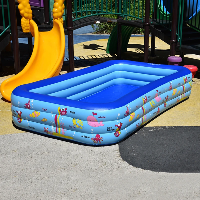 Full-Sized Inflatable Swimming Pool Kids Soft Garden Backyard Pool Logo Printing Home Family Outdoor Use Direct Factory Supply