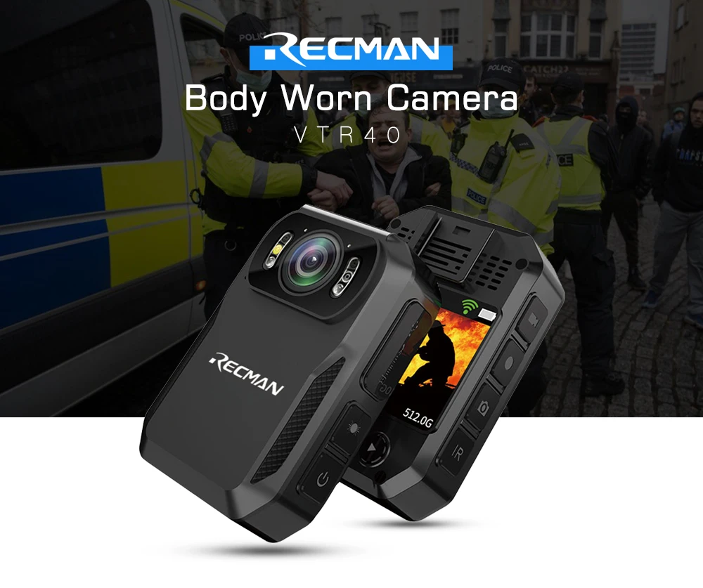 Odm Hd 1296p Night Vision Portable Body Camera With Wifi Video