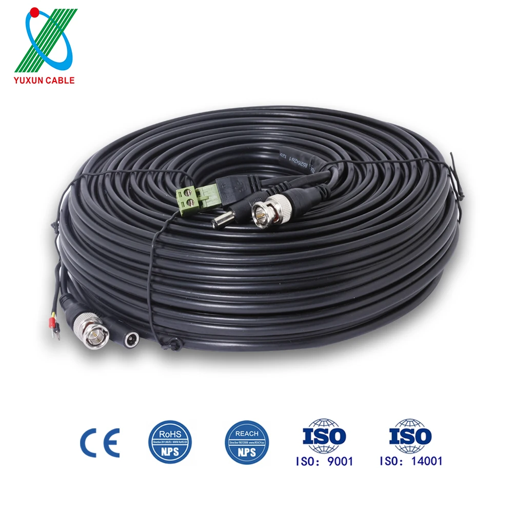 High Performance Customized Video Cable Coaxial Power Control RS485 Cable Coax To Ethernet