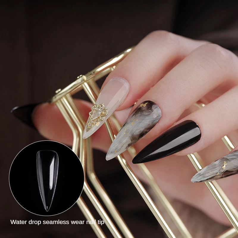 nail stickers to remove ultra-thin seamless transparent frosted nails artificial nails