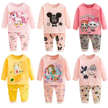 Kids Christmas Pajamas Children Sleepwear 2021 Unicorn Dino Christmas Pyjamas Kids Swan Pajamas Wholesaling and Drop-shipping