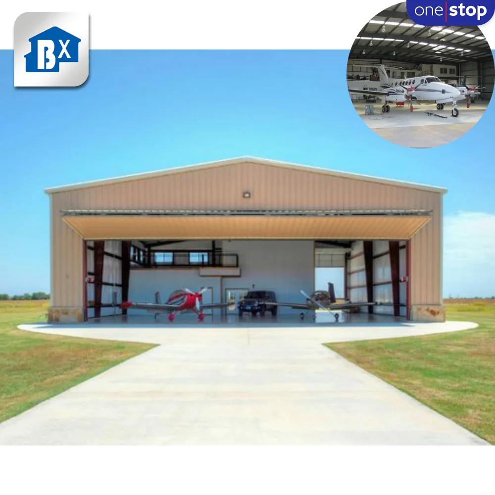 Customizable Prefab Aircraft Storage Hangars One-Stop Workshop Solution for Secure Storage Prefabricated Steel Hangar