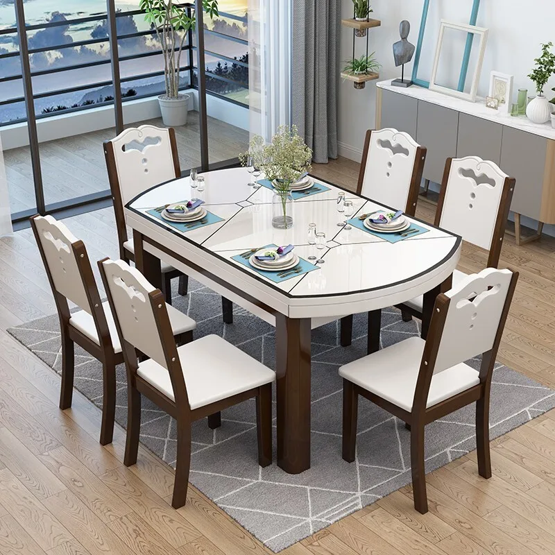 14+ White Glass Dining Table